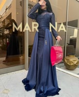 فستان حنان (فستان ميكادو مع ذيل تفته سيل)ا