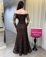 فستان ريلا (فستان ذهبي كلفه شك سهره راقيه)