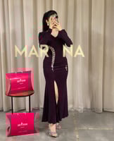 فستان ريهام (فستان لمعة استرتش أنيق)