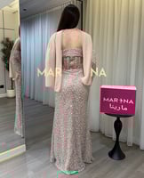 فستان سراب (البيج فستان بيج شك سهره صدريه كورسيه ت...