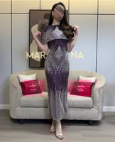 فستان الموضه (فستان شك سهره قطعتين تدخيله اللون ال...