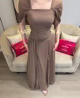 فستان ريما جلاكسي (فستان الجلاكسي لمعه بوليسيه خصر...