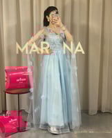 فستان ريتاج (فستان كلوش راقي مع ورد)