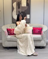 فستان ولاء (فستان بيج شك سهره وجاكت جازار )