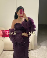 فستان روز (فستان ليلكي كلفه مورد وشك وجاكت قص ليزر...