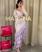 فستان هيام (دانتيل مع طبقات جورجيت أنيق)