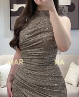 فستان ندى (فستان جلاكسي استرتش اكمام منفصله)