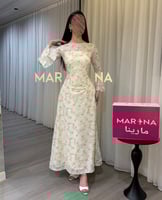 فستان ورد (فستان مشجر راقي)