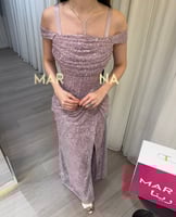 فستان كوين (فستان كلفه دانتيل جبير وشك)