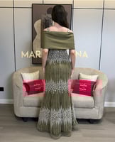 فستان نانسي زيتي (فستان زيتي كلفه شك سهره فنيكه صد...