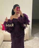 فستان روز (فستان ليلكي كلفه مورد وشك وجاكت قص ليزر...