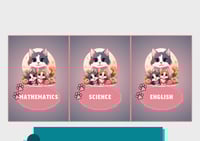 ملف إنجاز قطط وردي