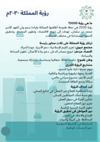 مطوية عن رؤية المملكة ٢٠٣٠
