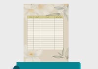 ملف إنجاز معلمات - ثيم ورد أبيض