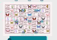 ملصقات تشجيعية - فراشات