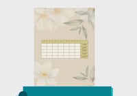 ملف إنجاز معلمات - ثيم ورد أبيض