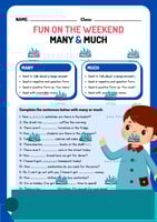 قاعدة many and much