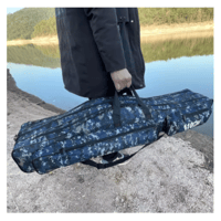 شنطة قصبات مموه ازرق