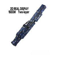 شنطة قصبات مموه ازرق