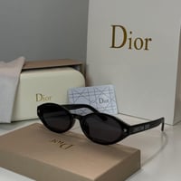 نظارة كرستن ديور بيضاوي باللون الاسود