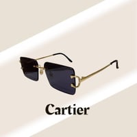 نظارة كارتيR بذراع ذهبي بدون إطار