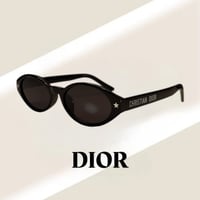 نظارة كرستن ديور بيضاوي باللون الاسود