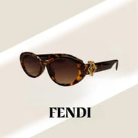 نظارة فندي Cat eye باللون التايقر