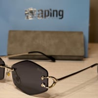 نظارة من Aping بدون إطار باللون الفضي