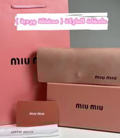 نظارة ميو ميو باللون الاسود عدسة شفافة