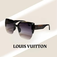 نظارة لويس فيتون نص إطار باللون الاسود