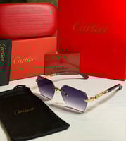 نظارة كارتير بدون إطار بشعار النمر