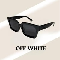 نظارة اوف وايت باللون الاسود