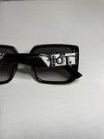 نظارة ديوR باللون الاسود بعدسة كبيرة