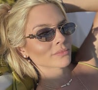 نظارة ميو ميو باللون الفضي