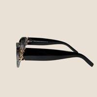 نظارة سان لوران باللون الاسود والشفاف