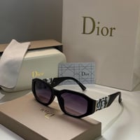 نظارة ديور باللون الاسود وذراع قماشي