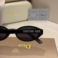نظارة كرستن ديور بيضاوي باللون الاسود