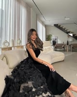 فستان اسود دلع