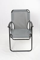كرسي رحلات قابل للطي لون رمادي