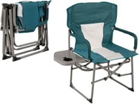 كرسي قابل للطي مع طاولة وحامل اكواب متعدد الالوان...