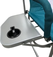 كرسي قابل للطي مع طاولة وحامل اكواب متعدد الالوان...