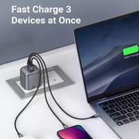 شاحن جداري 65 واط مخرجين PD ومخرج يو اس بي من UGRE...