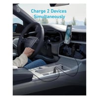 انكر - فيش سيارة بقوة 30 واط بمنفذ تايب سي و منفذ...