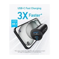 انكر - فيش سيارة بقوة 30 واط بمنفذ تايب سي و منفذ...