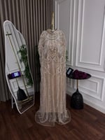 فستان سهرة مطرز متوفر لتسليم الفوري جده-مكه يوصلك...