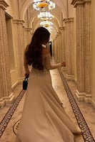 فستان ناعم بأكمام طويلة متوفر لتسليم الفوري جده-مك...