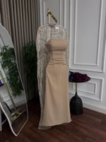 فستان سهرة مطرز متوفر لتسليم الفوري جده-مكه يوصلك...