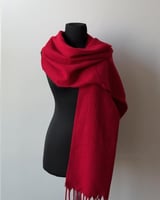 شال شتوي احمر فخم