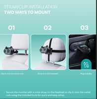 محول Carplay اوتوكاست لاسلكي وكاميرا مراقبة للمقعد...