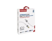 بروميت كابل يو أس بي - سي / لايتنينج مع غلاف شفاف...